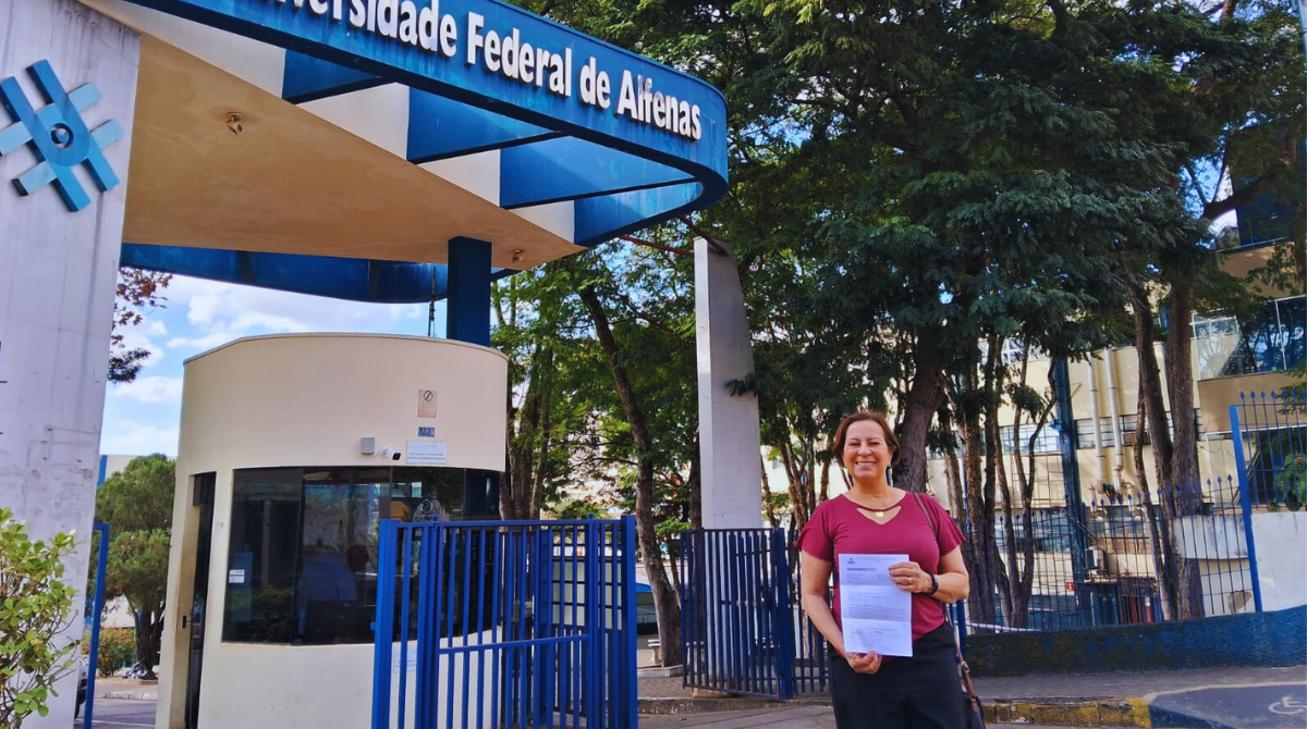 Participante da UNATI é primeira ingressante por Programas Específicos na UNIFAL-MG