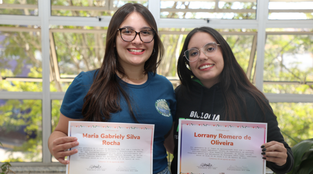 Trabalhos desenvolvidos no curso de Ciências Biológicas da UNIFAL-MG são premiados em Congresso da UNICAMP