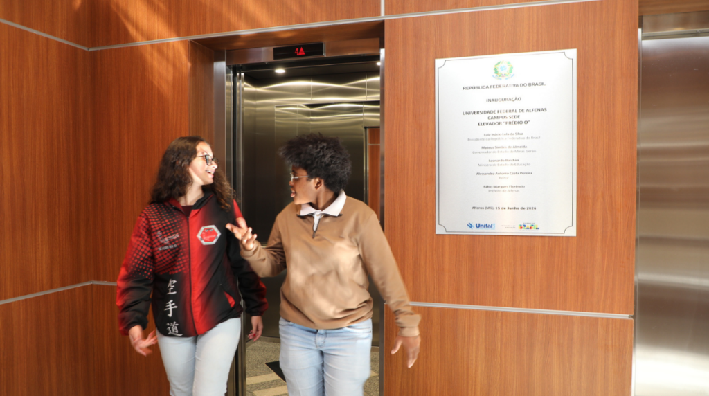 Com a instalação de novos elevadores, UNIFAL-MG avança na promoção de acessibilidade no campus sede